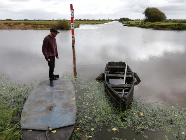 Pierric Bailly sur les rives du lac de Grand-Lieu