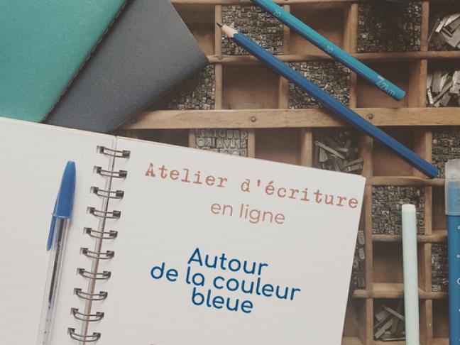 atelier écriture bleue 9 mai