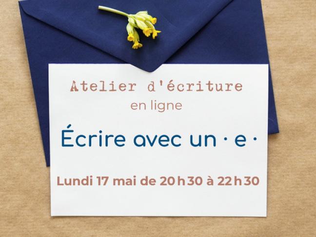 atelier écriture 17 mai