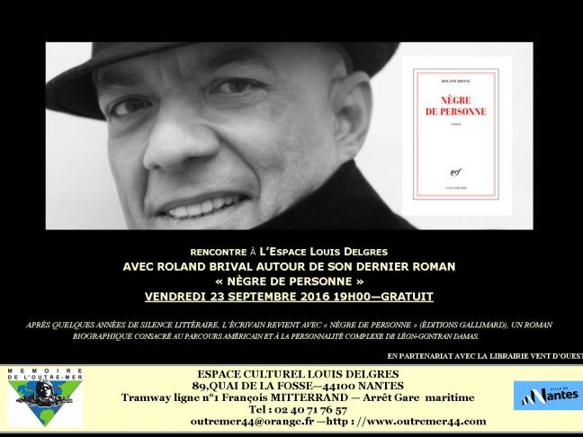 Soirée littéraire avec Roland Brival