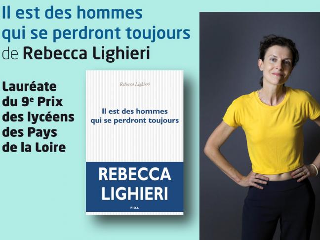 Rebecca Lighieri, lauréate du prix littéraire des lycéens des Pays