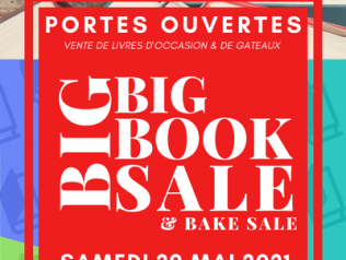 Portes ouvertes & BBB  (big, big booksale) Très grande vente de livres en anglais, des gâteaux et des plantes  pour une levée de fonds pour notre association 1901.