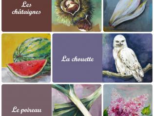 Expositon "Une année, mon bel imagier" de Sophie Adde